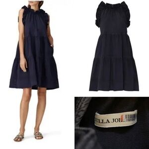 ULLA JOHNSON Talita Dress in Grey Denim Size 0